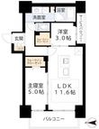 写真：アーバネックス南新町 6階603の間取図