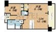 写真:SK RESIDENCES SHINSAIBASHI 5階502の間取図