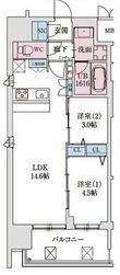 スプランディッド本町グランの間取図