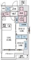 スプランディッド弁天町WESTの間取図