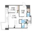 STANDZ四天王寺前夕陽丘の間取図