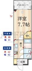 写真:ミラージュパレス大阪ドームProsper 3階306の間取図