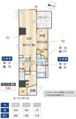 Y’s Court 東梅田の間取図