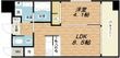 写真:プレジオ城北 6階601の間取図