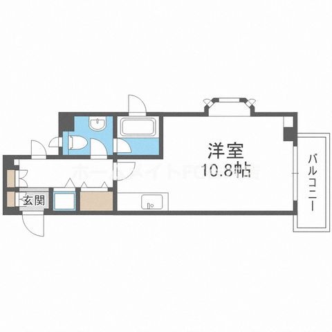 拡大写真:アーデン江戸堀 8階807の間取り
