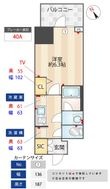写真:コンフォリア・リヴ天王寺寺田町ソルテラス 2階203の間取図