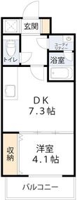 ONE ROOF FLAT TENJINBASHIの間取図