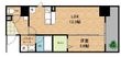 ソシオ心斎橋の間取図