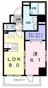拡大写真:サニーレジデンス吉野Ⅱ 2階201の間取り