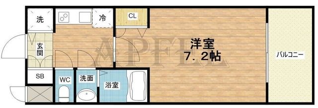 拡大写真:S-RESIDENCE新大阪Rish 3階302の間取り
