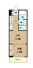 CASA南巽WESTの間取図
