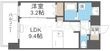 プレサンス緑橋ソレアスの間取図