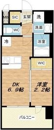 セレニテ十三ミラクの間取図