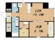 アビエール松屋町の間取図