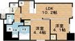セレニテフラン野田阪神駅前の間取図