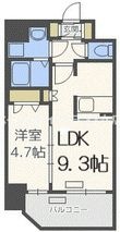 プレサンス野田阪神駅前ザ・プレミアムの間取図