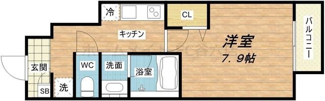 拡大写真:AXIA(アクシア) 1階107の間取り