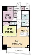 セレニテフラン難波の間取図