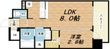 レオンコンフォート十三の間取図