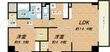 グランルージュ谷町六丁目の間取図