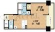 写真:SK RESIDENCES SHINSAIBASHI 11階1103の間取図