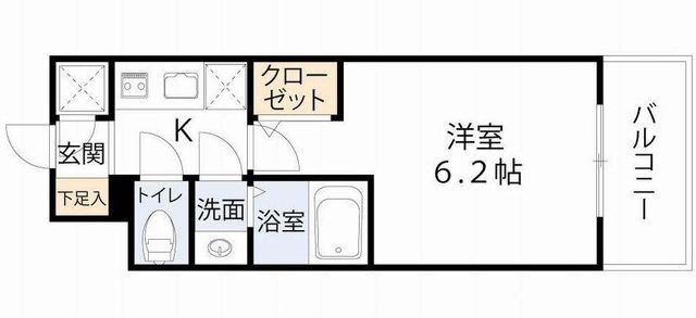 拡大写真:エスリード新梅田ノースポイント 5階511の間取り