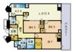 写真:ザ・パークハウス福岡タワーズEAST 21階2101の間取図