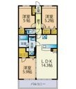 リバーガーデン次郎丸 A棟の間取図