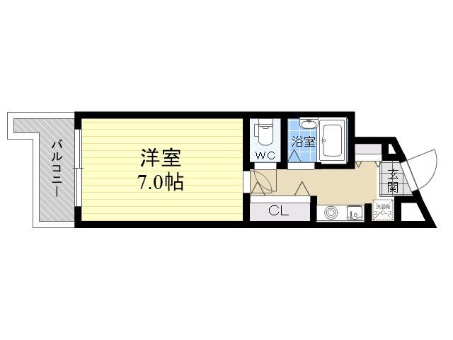 拡大写真:アドヴァンス91 2階211の間取り