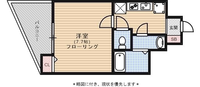拡大写真:ラフォーレ赤坂アネックス 9階902の間取り