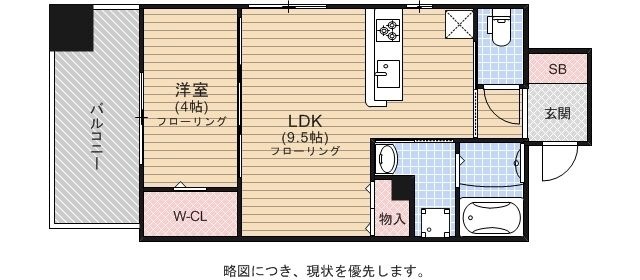 拡大写真:CLUB赤坂レジデンス 5階501の間取り