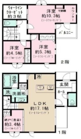 拡大写真:PROPRIA大濠 1階1の間取り