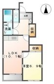エルヴェ南小向Aの間取図