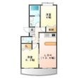 WEST COURT N棟の間取図