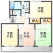 シティ・ナカヤマ B棟の間取図