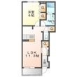 ユトリロ忠興Bの間取図