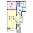ボヌール森岡参番館の間取図