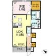 グリーンステージ松井 Aの間取図