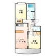 WEST COURT S棟の間取図