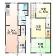三本木町貸家の間取図