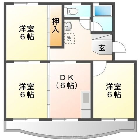 拡大写真：カメリア栄 2階205の間取り