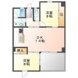 WEST-1(ウエストワン)の間取図