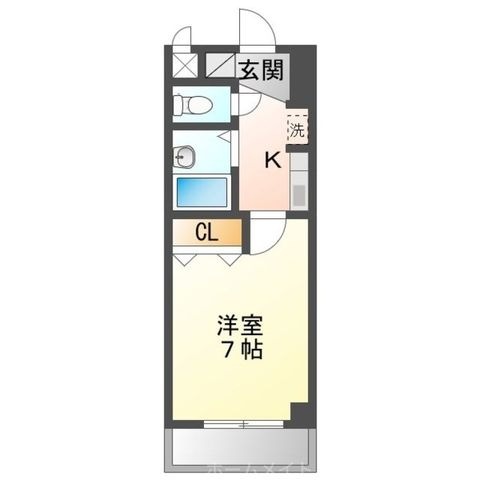 拡大写真:ヴェルテコート南栄 4階402の間取り