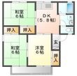 セジュール平川 B棟の間取図