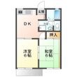 サンコーポ柱東山B棟の間取図