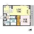 D-square湊町Ⅱの間取図