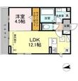 D-square湊町の間取図