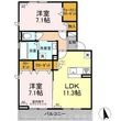 D-Square八町通の間取図