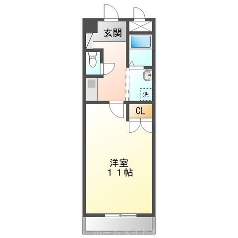 拡大写真:第2丸中マンション(増築) 7階7Hの間取り
