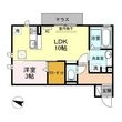 オアシス牛川Ⅱの間取図